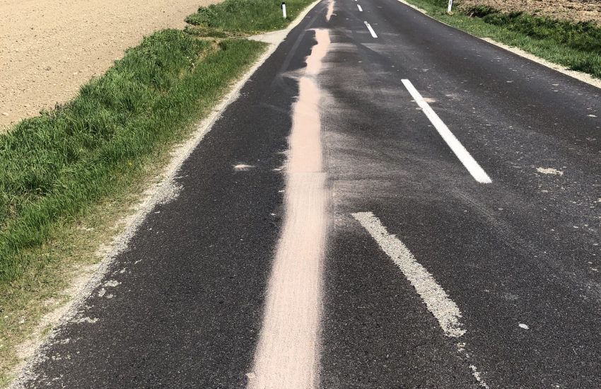Ölspureinsatz von 5 km